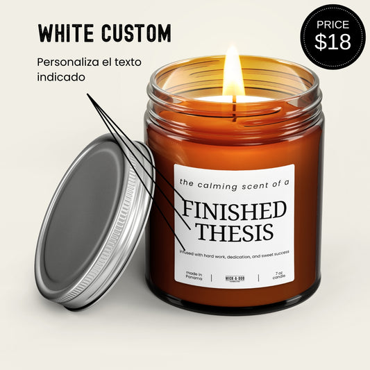 Vela Personalizada (Blanco) $16.00 Panamá Aceptamos Yappy y tarjetas delivery en 24 horas