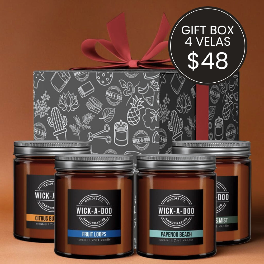 Gift Box 4 Velas $48.00 Panamá Aceptamos Yappy y tarjetas delivery en 24 horas