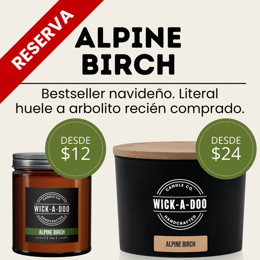Alpine Birch Wickadoo Candle Co. Panamá Aceptamos Yappy y tarjetas delivery en 24 horas
