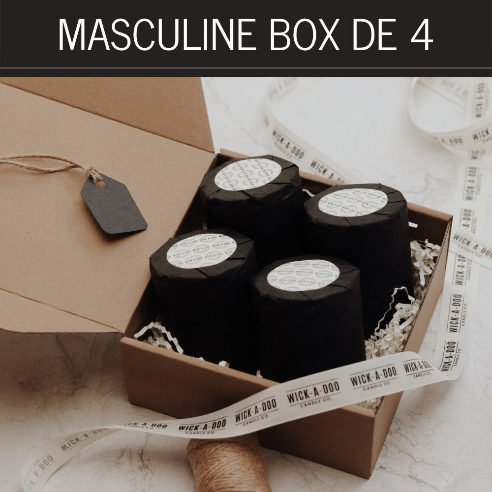 Masculine Box - 4 Velas