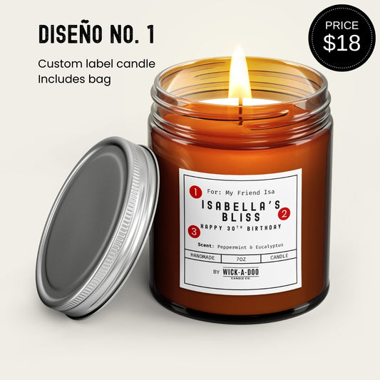 Custom Label Candle No. 1