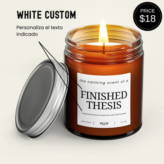 Custom Label Candle No. 9 $16.00 Panamá Aceptamos Yappy y tarjetas delivery en 24 horas