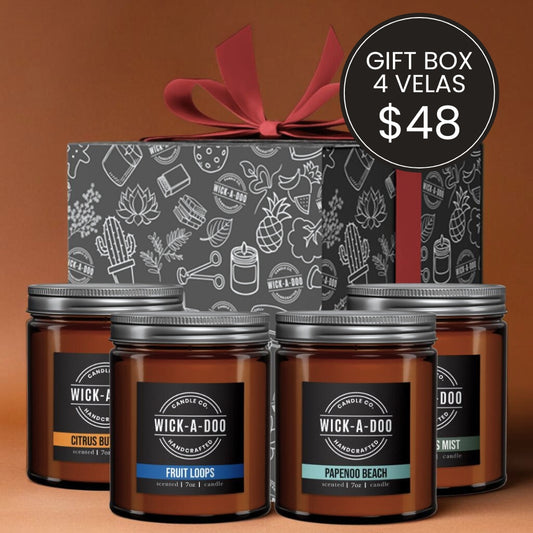 Gift Box 4 Velas $48.00 Panamá Aceptamos Yappy y tarjetas delivery en 24 horas