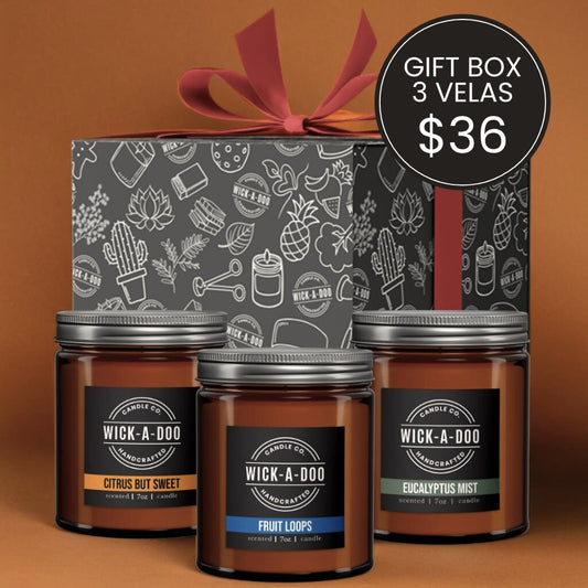 Gift Box 3 Velas $36.00 Panamá Aceptamos Yappy y tarjetas delivery en 24 horas