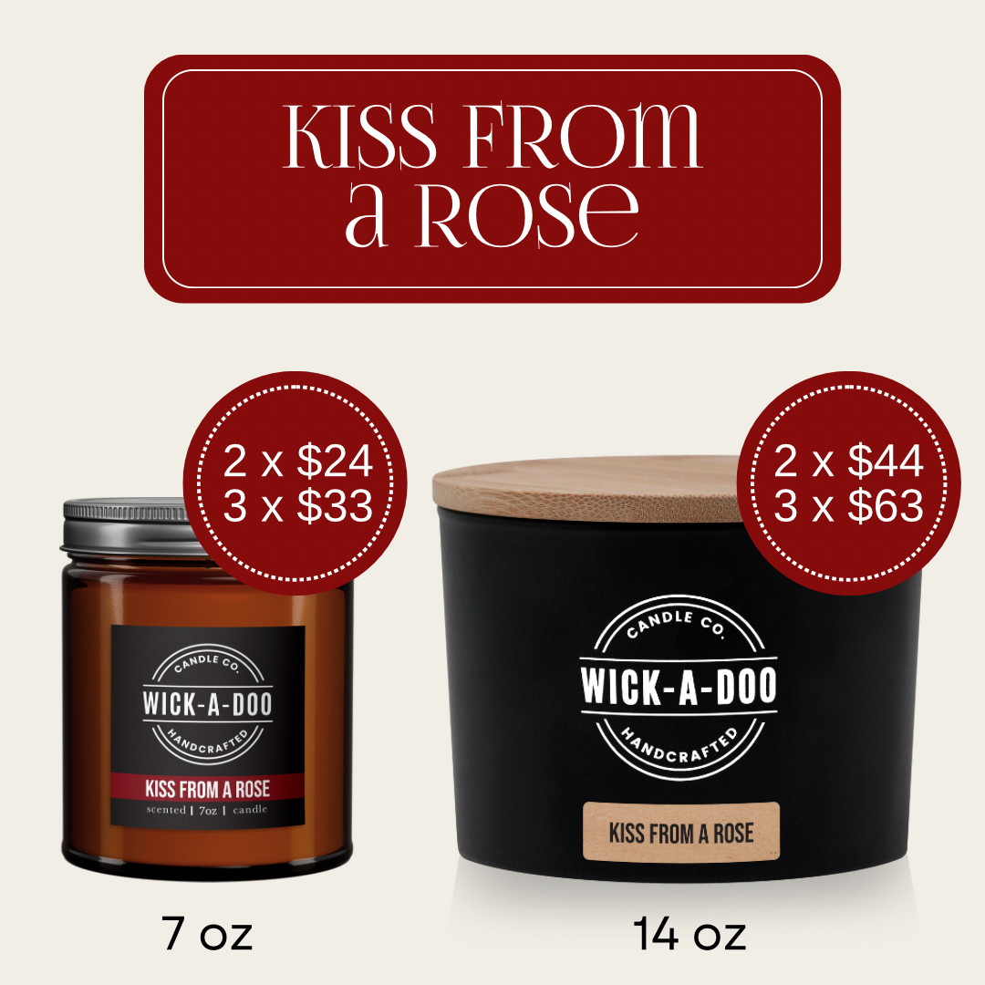 Kiss from a Rose - Wickadoo Candle Co.