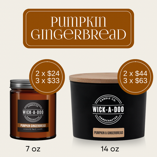 Pumpkin Gingerbread - Wickadoo Candle Co.