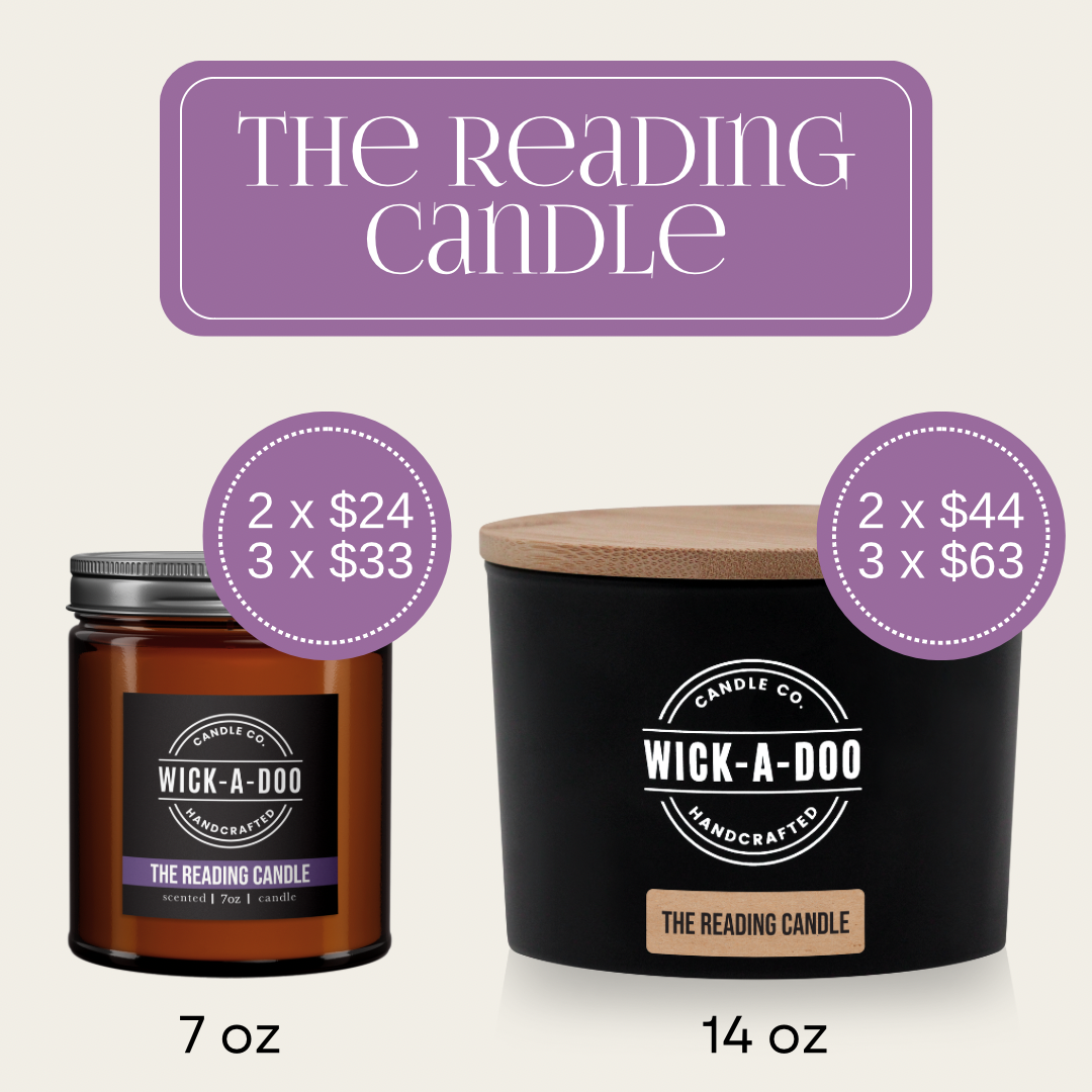 The Reading Candle - Wickadoo Candle Co.