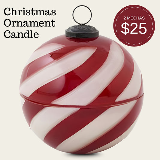 Christmas Ornament Candle Wickadoo Candle Co. Panamá Aceptamos Yappy y tarjetas delivery en 24 horas